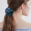 Chiffon rozenhaarclips voor dames, met een grote strik. 7
