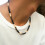 Herren-Puka-Muschelkette, Perlenchoker, 1-teilig 3