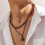 Herren-Puka-Muschelkette, Perlenchoker, 1-teilig 8