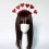 Fascia per capelli rossa a forma di cuore per donna 5