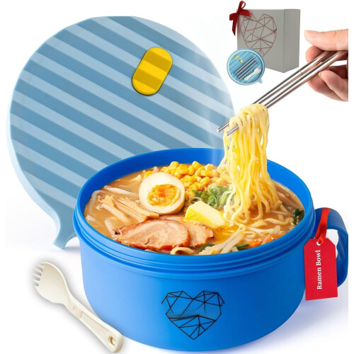 Μπολ Ramen, 40oz κατάλληλο για φούρνο μικροκυμάτων για νουντλς, ράμεν, φο, σούπα και 1
