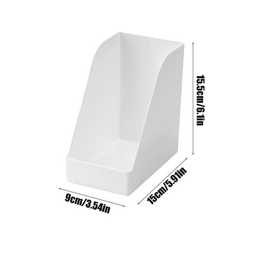 Slanted Storage Organizer Bin, Compact Plastic Countertop Organizer, Versatile Pantry Storage Box, Bathroom Toiletry Organizer 2