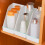 Slanted Storage Organizer Bin, Compact Plastic Countertop Organizer, Versatile Pantry Storage Box, Bathroom Toiletry Organizer 5