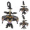 Halloween witch tabletop display stand with hat and candy 5