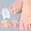 Toe Bending Orthotics, Hammer Shaped Toe Straightener, Cover., Split Toe C3R4 5