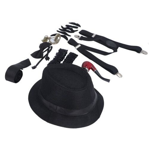 1920s Gangster Hat and Accessories