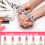 Set of 6 nail files, grit 100/180 and buffer, Multicolor 3