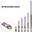 6Pcs Impact-Ready Screwdriver Bits with Shank, Antislip Drill Attachments for Head Fastening 7
