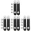 4Sets Kompakte Schwarze Balgen Schnallen Teile Strap Zubehör 2
