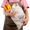 Cotton Bread Storage Bag with Drawstring Red 3