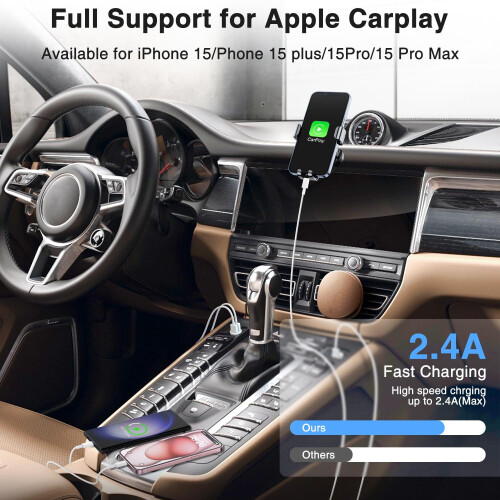 Καλώδιο CarPlay 3 τεμαχίων (3 πόδια) USB-A σε USB-C για iPhone16/15Pro Max/Plus, iPad10ης γενιάς και iPad 2