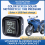 Externa däcktryckssensorer Solenergi TPMS-övervakningssystem Larm Digital display 5
