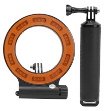 Professionele duiklamp met drijvende handgreep en robuuste constructie, 40 meter waterdichte LED-lamp voor onderwaterfotografie, voorzien van 2