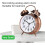 Retro Alarm Clock,Old Fashioned Bedside Alarm Clock With Non Ticking 5