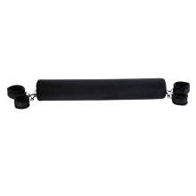 (One Size, Black) SM Bondage Straps with Positioning Cylinder Pillow Adjustable Restraints Couples Toys Slave Wrist and Ankle Restraint Kit