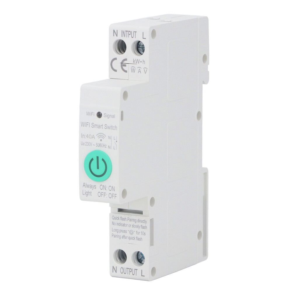 Voice Activated Smart Circuit Breaker Wifi Remote Control Timer Switch With Leakage Detection And Power Metering 9014198260390
