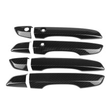 Capac mâner exterior ușă cu finisaj premium, finisaj mâner ușă cu design modern, aspect fibră de carbon, plastic ABS durabil