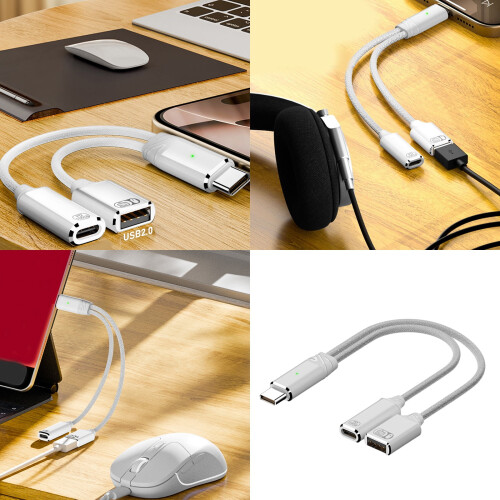 USB-C to USB-A Cable Adapter 100W Fast Charging 1