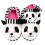 Panda Shape Slippers Assorted Color 1 Pair 3