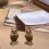Brass owl statue figurine tabletop centerpiece 2