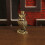 Brass owl statue figurine tabletop centerpiece 6