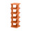 Plastic Tall Shoe Rack Freestanding 6 Tier Organizer, Stackable Modern for Entryway, Closet, Easy Assembly Shoe Rack (Orange) 2
