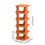 Plastic Tall Shoe Rack Freestanding 6 Tier Organizer, Stackable Modern for Entryway, Closet, Easy Assembly Shoe Rack (Orange) 3