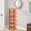 Plastic Tall Shoe Rack Freestanding 6 Tier Organizer, Stackable Modern for Entryway, Closet, Easy Assembly Shoe Rack (Orange) 4