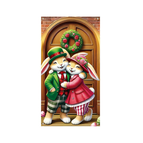 Ostertür-Deko Hase und Eier 71x35 Zoll 1
