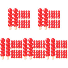 100Pièces Miniatures Bonbons Résine Rouge Décor Pour Maison De