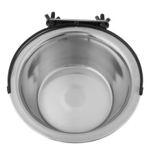 Anti-Spill Feeder for Pet Crates, Wear-Resistant Bowl Made from Stainless Steel, Hanging Dog Bowl with Ergonomic Design, Dog Crate Water Bowl with