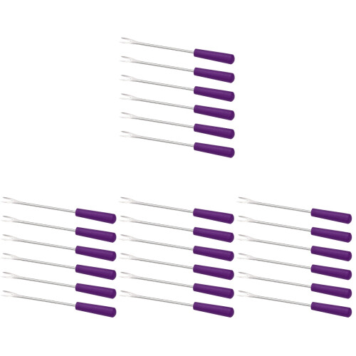 24Pièces Petites Violet Pour , Viande Fromage Bbq