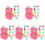 10Pièces Jouets Griffe Enfants Attrayants Rose Coordination Main-Œil 1
