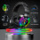 Casque de jeu USB avec son surround 7.1, microphone antibruit et éclairage LED 4