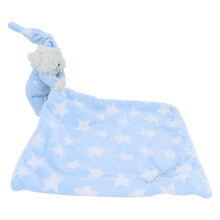 Super Soft Panels Baby Blanket, Touchable Patterns with Embroidered and Embossed Textures, Security Blanket Set Featuring Cute Bear Model, Decorative