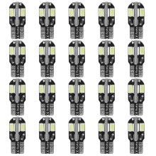 Lâmpada LED automotiva T10, sem erros no sistema CANbus, iluminação de 360 graus, 5730 LEDs SMD, substituição de alto desempenho para luzes de
