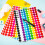 Round dot stickers 3/4 inch circle multicolor 8400 pcs 3