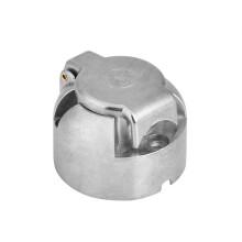 7Pin European Trailer Plug Socket, Versatile Connectivity12V Light Transfer Adapter, Standard Wiring Colours Indicator Brake Fog Lamp Connector,
