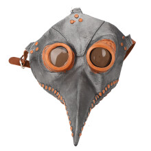 Pestdoktormaske für Cosplay-Kostüme, Vollgesichtsmaske mit langem Vogelschnabel, Steampunk-Halloween-Kostüm aus Latex, Gothic-Cosplay
