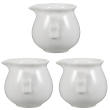 3Pièces À Sauce Blancs En Céramique Robuste Pour Usage