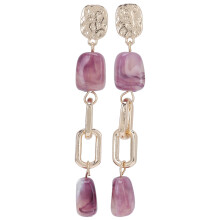 Luxury Statement Crystal Earrings for Women, Rhinestone Drop Earrings with Geometric Design in Gold Tone Alloy, Durable Hypoallergenic Earrings for