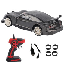 Coche de carreras teledirigido RTR 1/16 RC Drift con frecuencia de control de 2.4 GHz y motor de alta velocidad, con neumáticos de drift y de