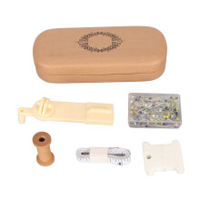 Reusable Winding Plate System with Stainless Steel Easy to Use Handle, Embroidery Floss Organizing Set Companion, Plastic Bobbin Winder Upgrade for