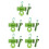 5Pièces Distributeur Vert Portable Usage 1
