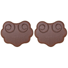 2Pièces Mute Erhu Marron Composite Nano Pour Pratique Facile Silence
