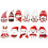 Christmas doll clothes set for 17cm dolls with hat sweater 6