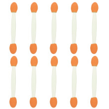 600St Disposable Duo Oogschaduw Kwasten Met Groene Zachte Latex Spons