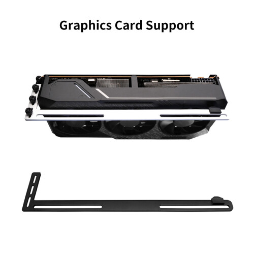 Vertical Graphics Card Stand with Adjustable Mount Aluminum L-Shape GPU Bracket for PC Case 1