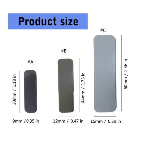Bottom Base Rubber Feet Strips, Replacement for Keyboards Shell Covers NonSlip Bottom Case Strips 2