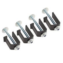 Rust-Proof Aluminum Truck Tool Box Clamp, Long Durability, Black